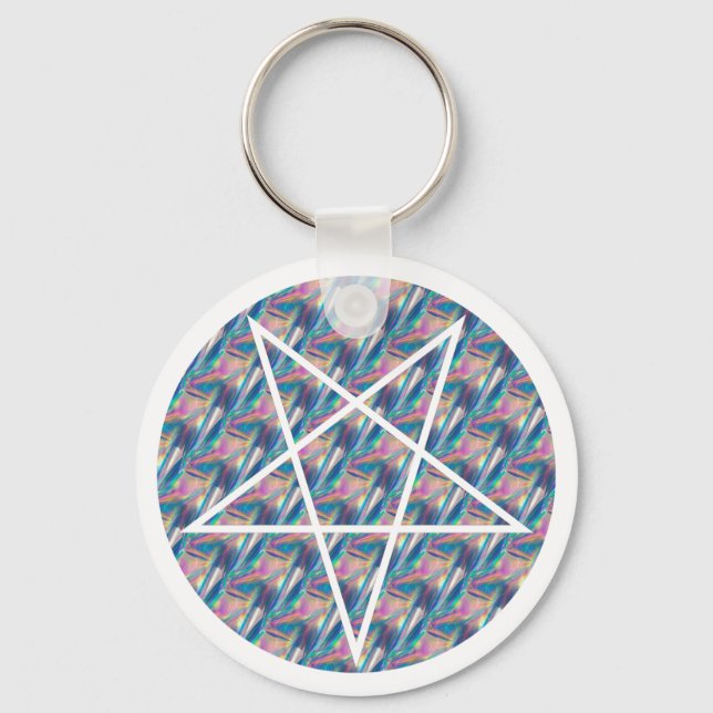 hologram pentagram nyckelring (Framsida)