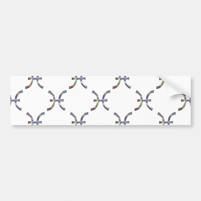 hologram Pisces Bildekal (Framsidan)