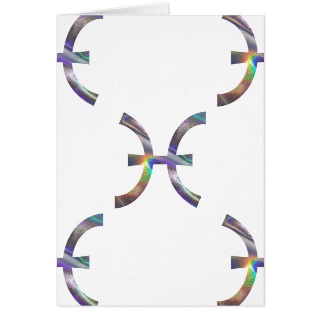 hologram Pisces Hälsningskort (Framsidan)