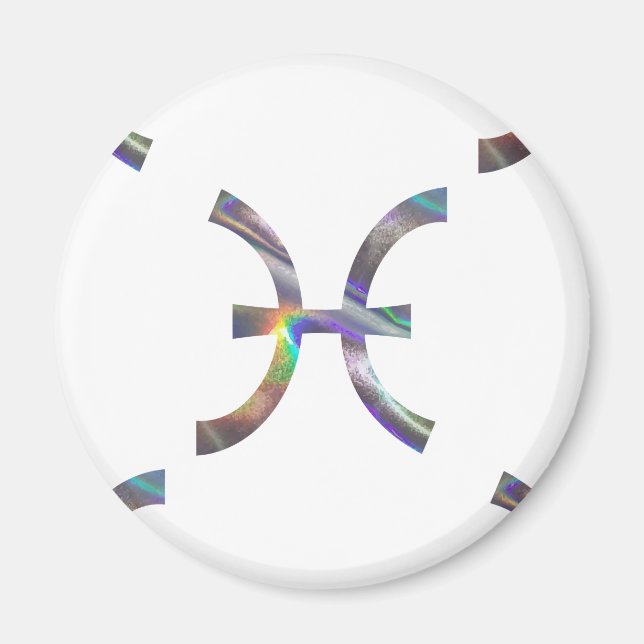 hologram Pisces Magnet (Framsidan)