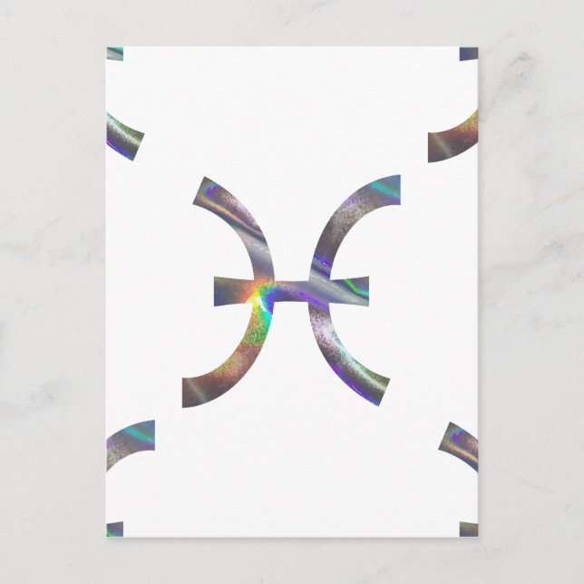 hologram Pisces Vykort (Framsida)
