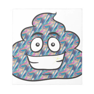 hologram poop emoji anteckningsblock