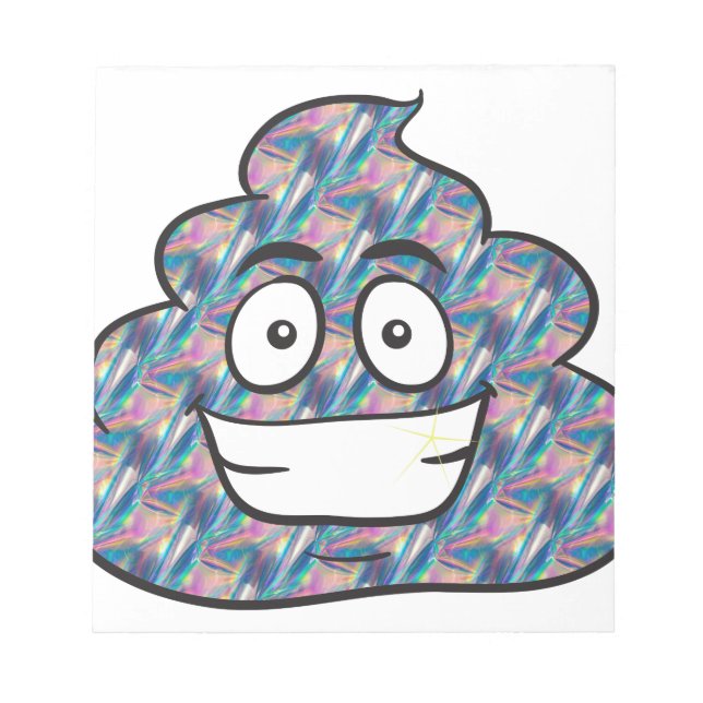 hologram poop emoji anteckningsblock (Framsida)