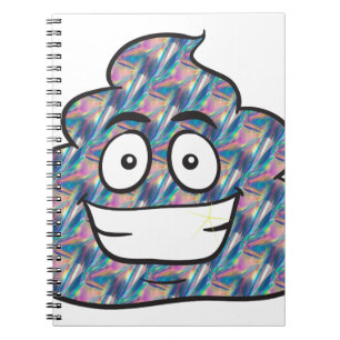hologram poop emoji anteckningsbok