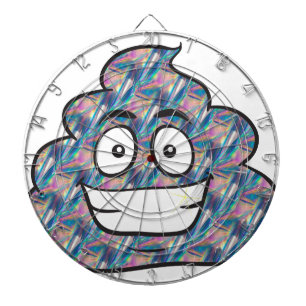 hologram poop emoji darttavla