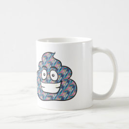 hologram poop emoji kaffemugg