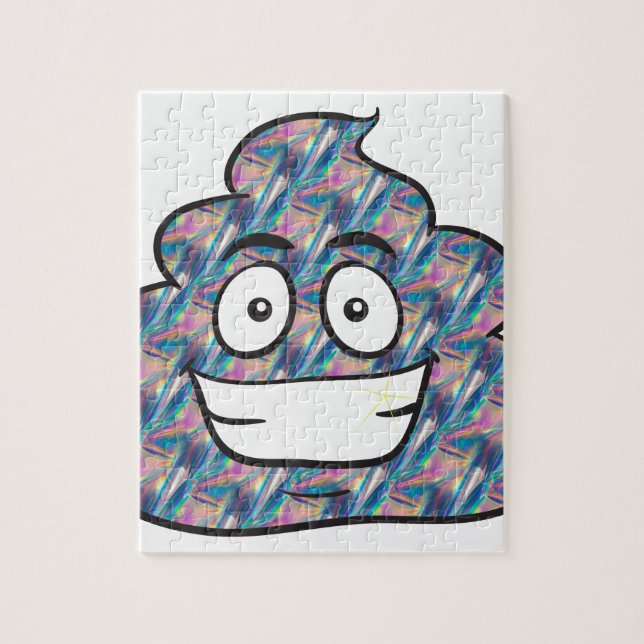 hologram poop emoji pussel (Vertikal)