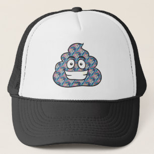 hologram poop emoji truckerkeps