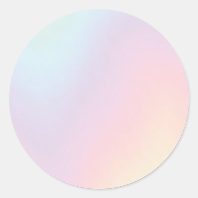 Hologram Runt Klistermärke (Framsida)