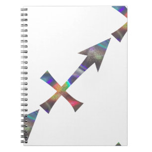hologram Sagittarius Anteckningsbok Med Spiral