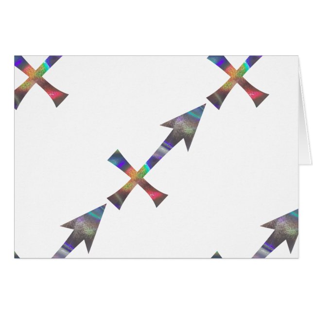 hologram Sagittarius Hälsningskort (Framsidan Horizontal)