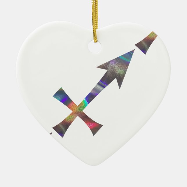 hologram Sagittarius Julgransprydnad Keramik (Framsidan)