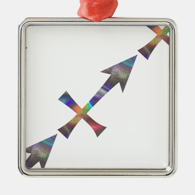 hologram Sagittarius Julgransprydnad Metall (Framsidan)