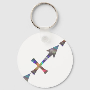 hologram Sagittarius Nyckelring
