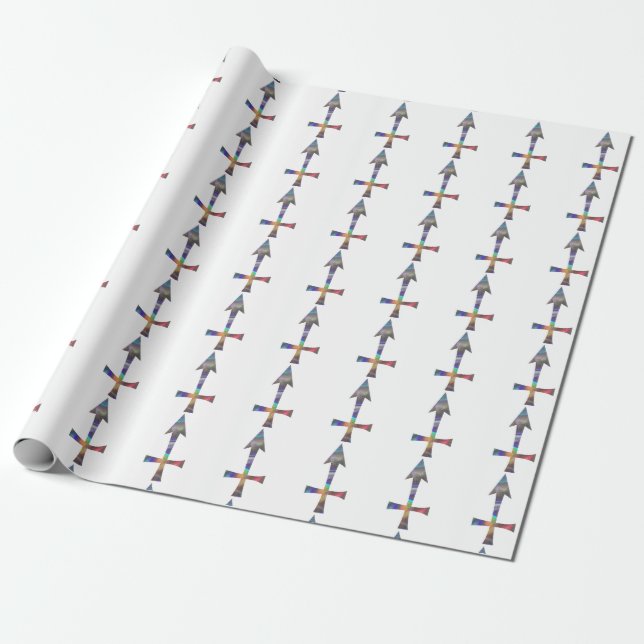 hologram Sagittarius Presentpapper (Utrullad)