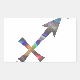 hologram Sagittarius Rektangulärt Klistermärke