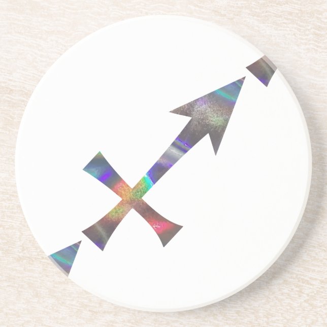 hologram Sagittarius Underlägg Sandsten (Framsidan)