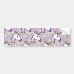 hologram unicorn emoji bildekal