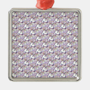 hologram unicorn emoji julgransprydnad metall
