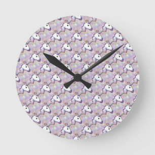 hologram unicorn emoji rund klocka