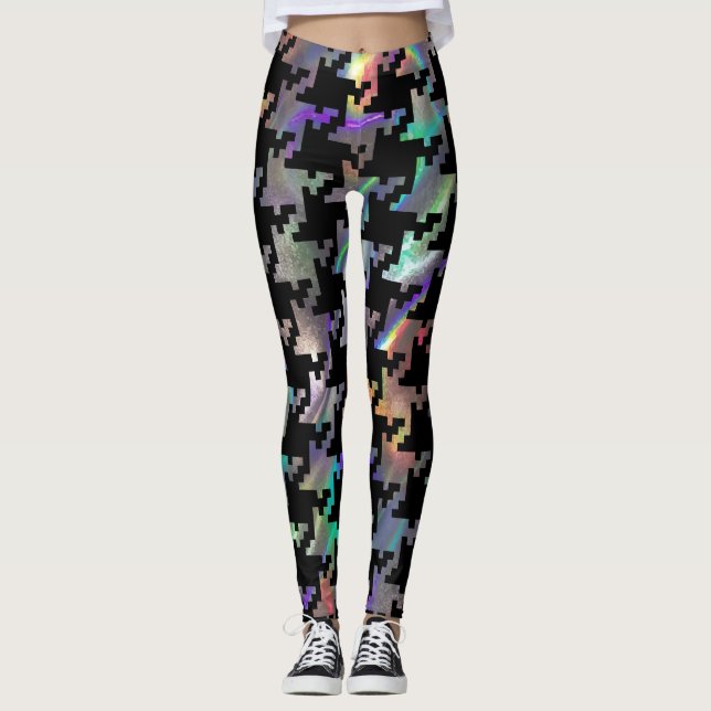 hologramhoundstoftoblandningar leggings (Framsida)