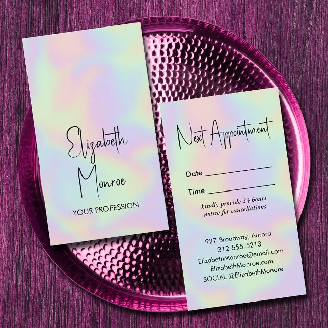 HoloGrapal Opal Gemstone Tidsbeställning Kort (*BEST TO USE Standard Semi-Gloss paper we selected for best results with holographic illustration)
