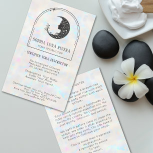 HoloGraph Boho Arch Celestial Crescent Måne Flygblad