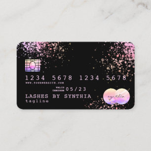 Holograph Foil Stänk Kredit Card modern gigant Visitkort
