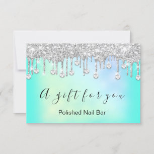 Holograph Glitter Drips Nagel Pub