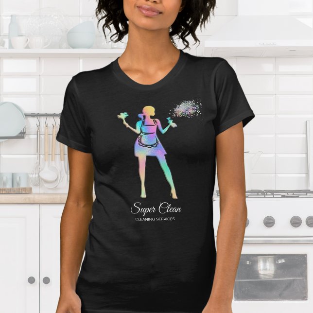 HoloGraph Maid Städning Städning tjänster Busine T Shirt (Skapare uppladdad)