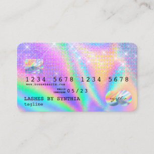 Holograph Modern Kredit Card Stil Visitkort