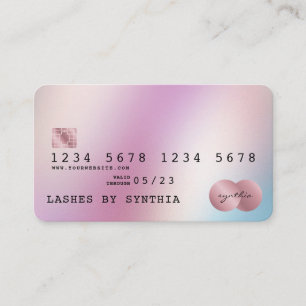 Holograph Modern Kredit Card Stil Visitkort