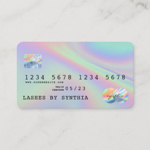 Holograph Modern Kredit Card Stil Visitkort