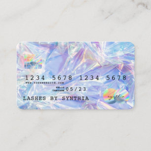 Holograph Modern Kredit Card Stil Visitkort