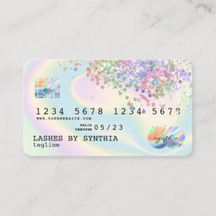 Holograph Modern Kredit Card Stil Visitkort
