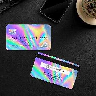 Holograph Modern Kredit Card Stil Visitkort