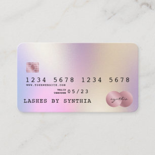 Holograph Modern Kredit Card Stil Visitkort