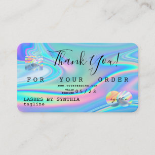 Holograph Tack Modern Kredit Card Stil Visitkort