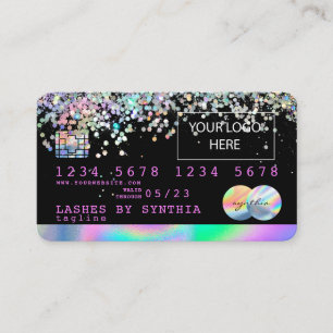 Holograph Unicorn Kredit Card lägg till din logoty Visitkort