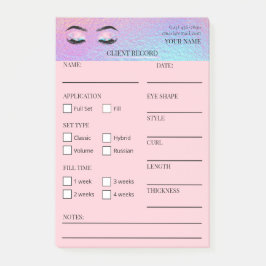 Holographic Lash Client  Post-it® Notes Post-it Block