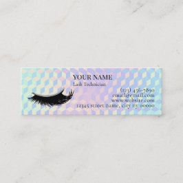 Holographic Lash Technician Thank you Card Lojalitetskort
