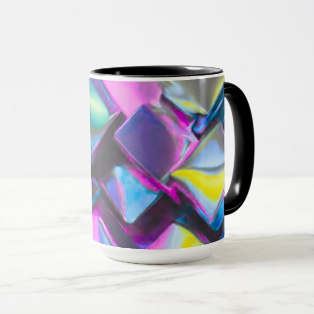 Holographic Neon Glow Aesthetic  Mugg (Framsida höger)