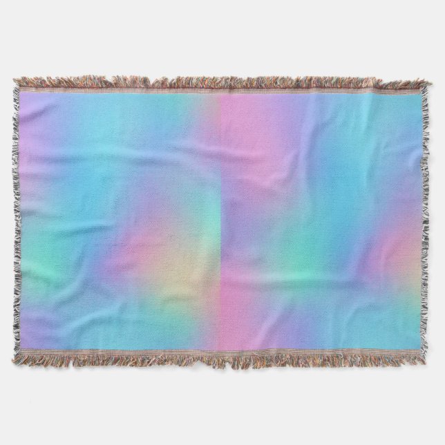 Holographic Pastel Dream Filt (Framsidan)