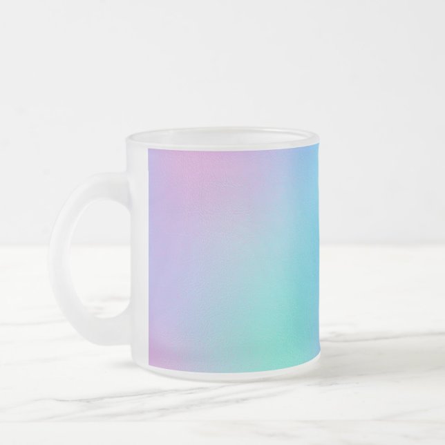 Holographic Pastel Dream Frostad Glasmugg (Vänster)