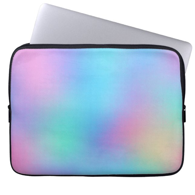 Holographic Pastel Dream Laptop Fodral (Framsidan)