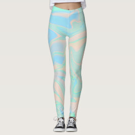 Holographic regnbågsskimrande struktur för leggings