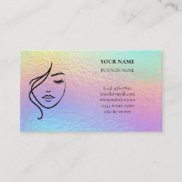 Holographic Skincare & Beauty Salon Visitkort