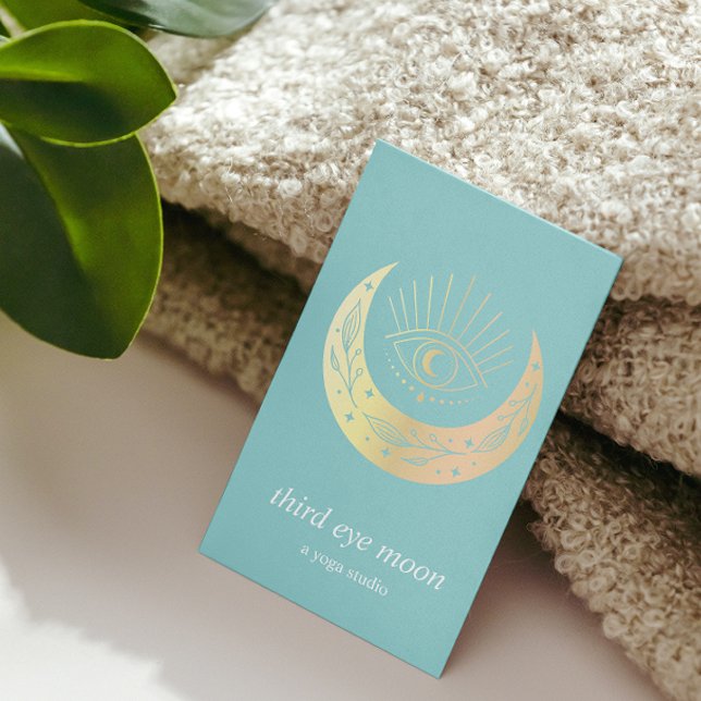 Holographic Third EYE Moon Yoga Holistic Coach Visitkort (Skapare uppladdad)