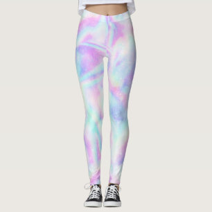 Holographic Unicorngalaxtryck Leggings