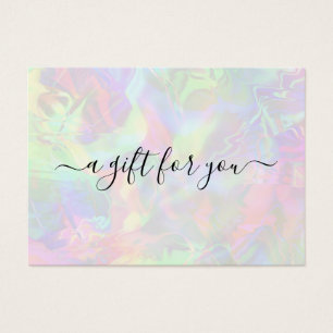 HoloGraply Girly Trendig Business Gift Certificate Visitkort